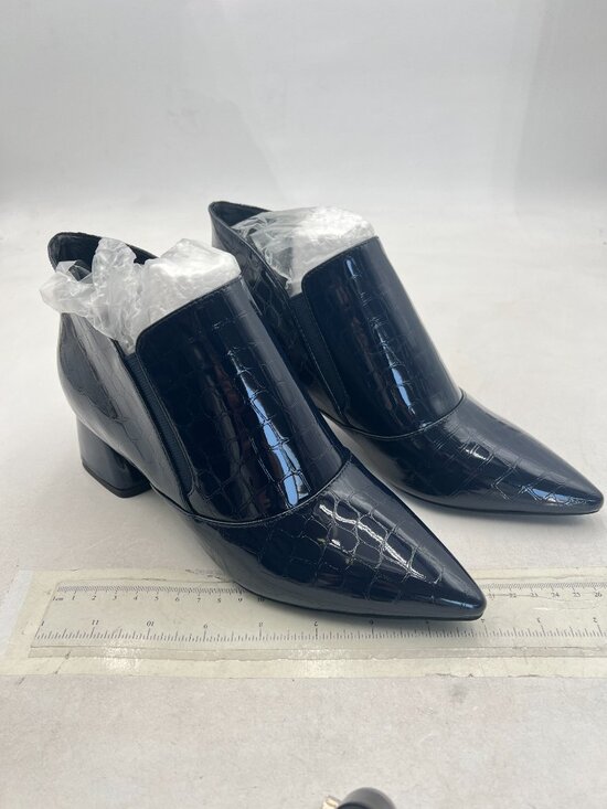 YDN | Shoes | Ydn Orange Sexy Pointed Toe Ankle Boots Chunky  YDN Blue Sexy Pointed Toe Ankle Boots Chunky Low Heel Pull on Elastic Shoe